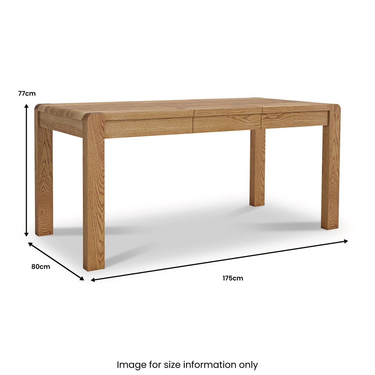 Harvey Oak Compact Extending Dining Table