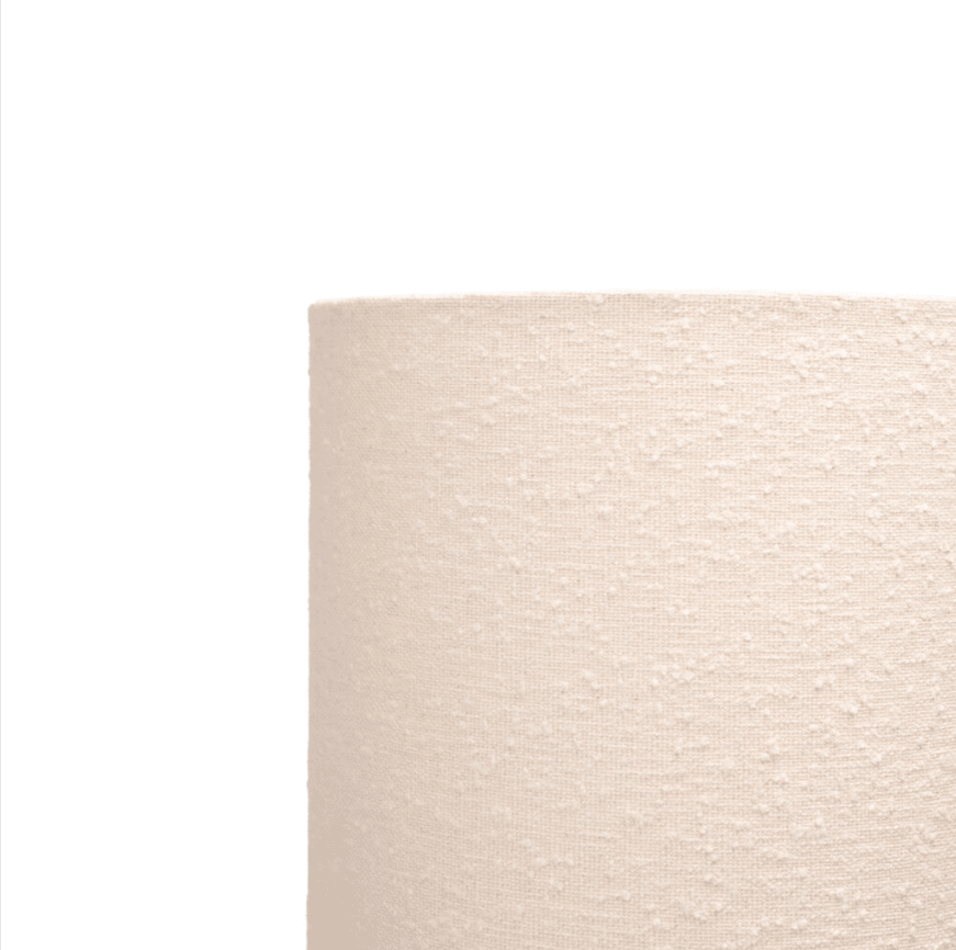 OUTLET - Chattendon 130cm Floor Lamp - Ivory Boucle