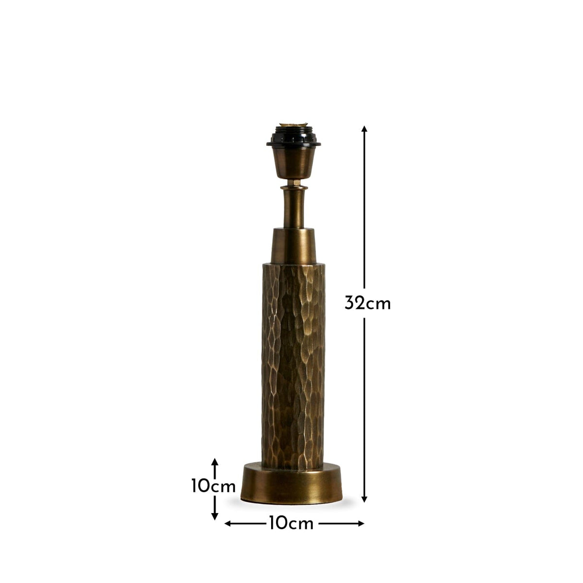 Kimmeridge 32cm Metal Lamp Base - Gold