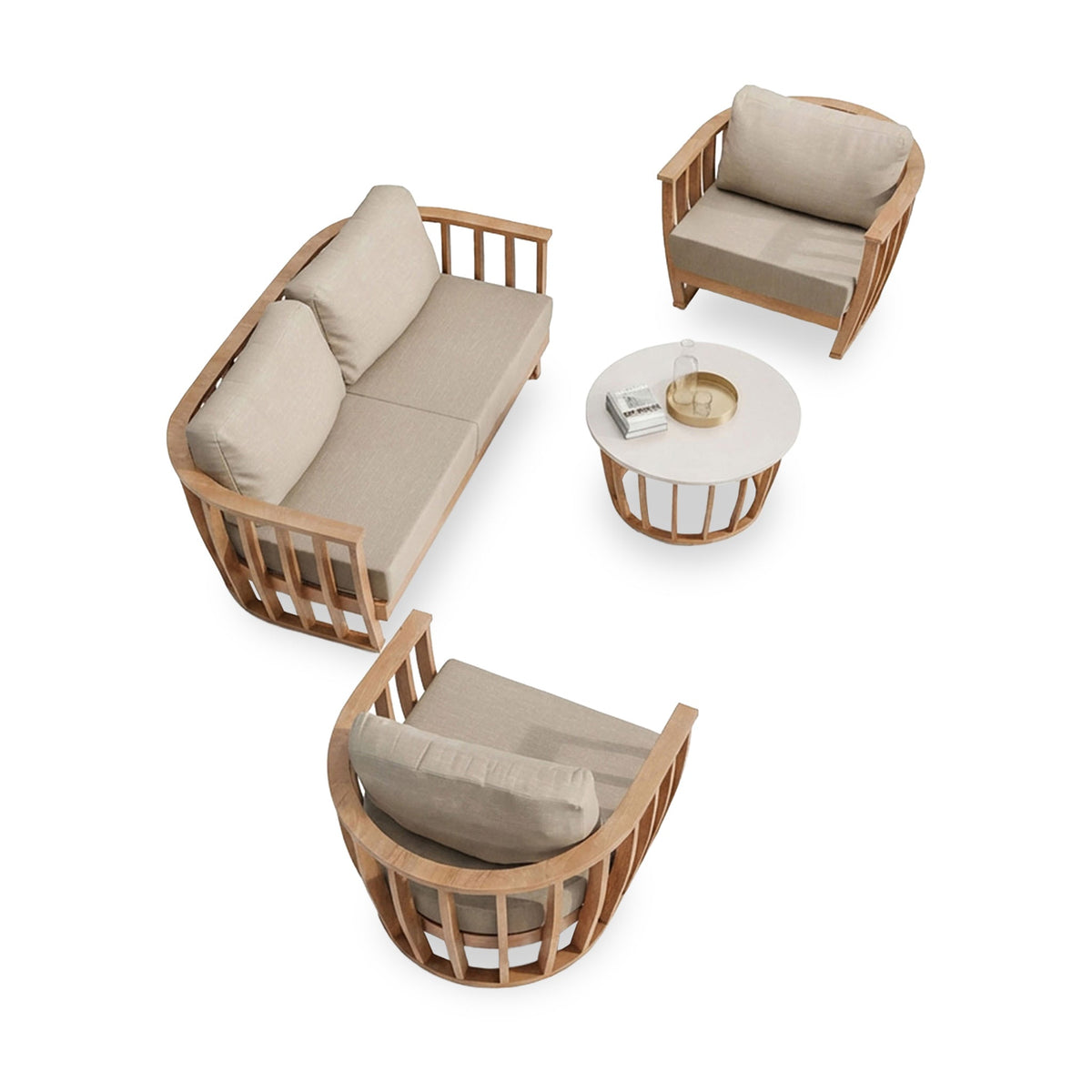 Lucca 5 Seater Lounging Set with Coffee Table