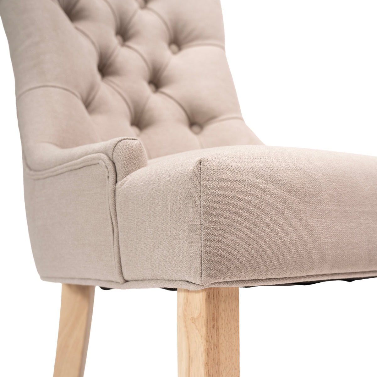 Louis Sand Dining Chairs - Set of 2 - Whitewash Legs