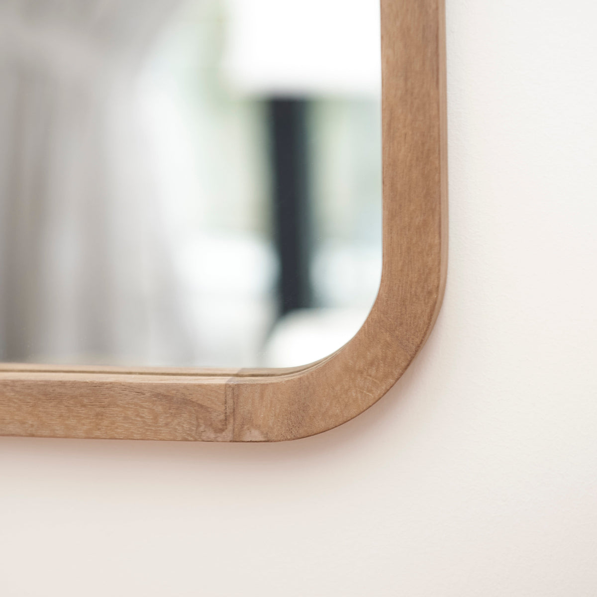Lyndon 60x40cm Wooden Mirror - Natural