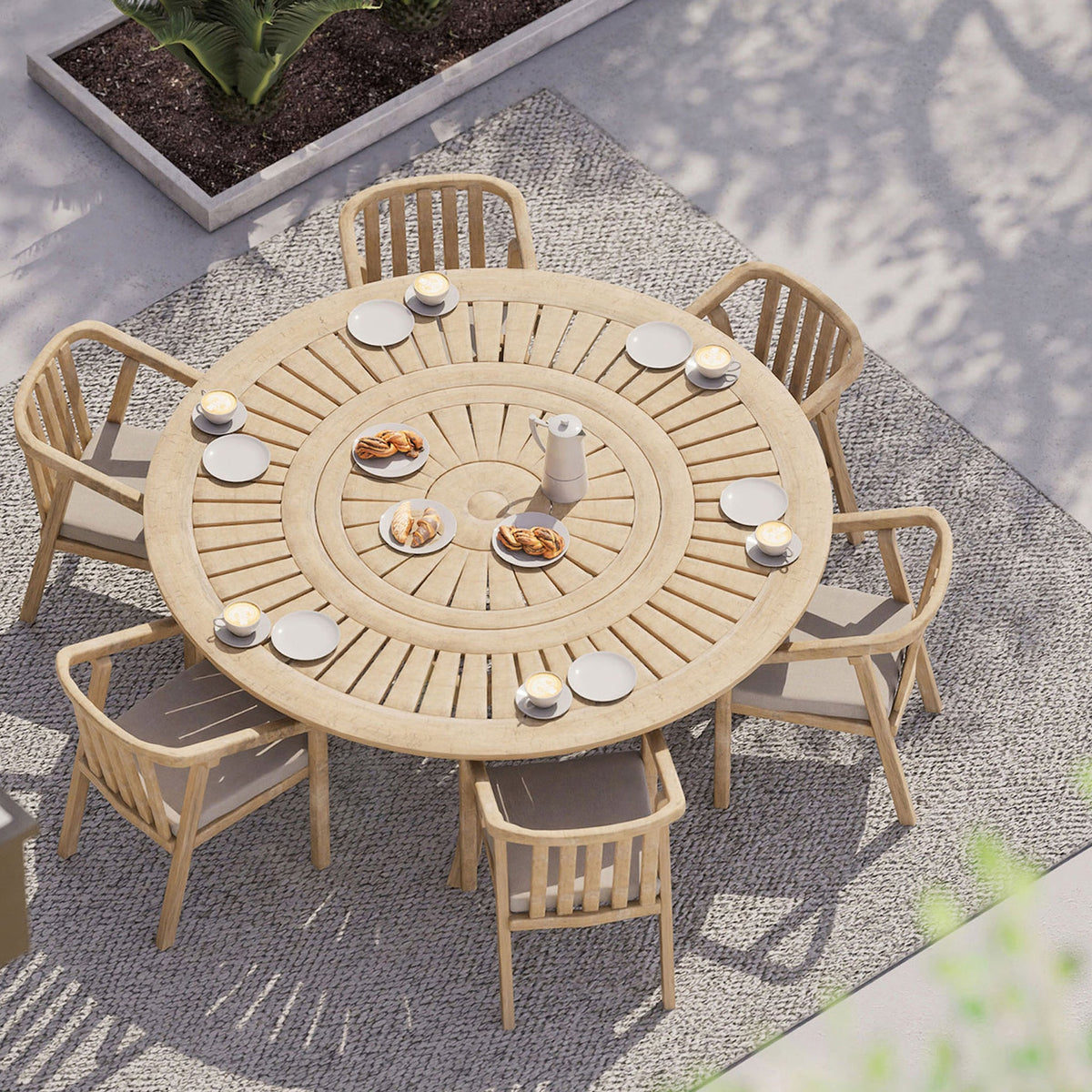 Maris 6 Seater Round Dining Table
