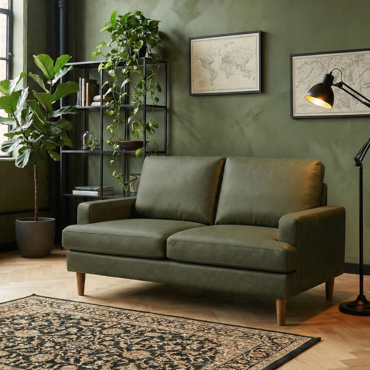 Max Faux Leather 2 Seater Sofa
