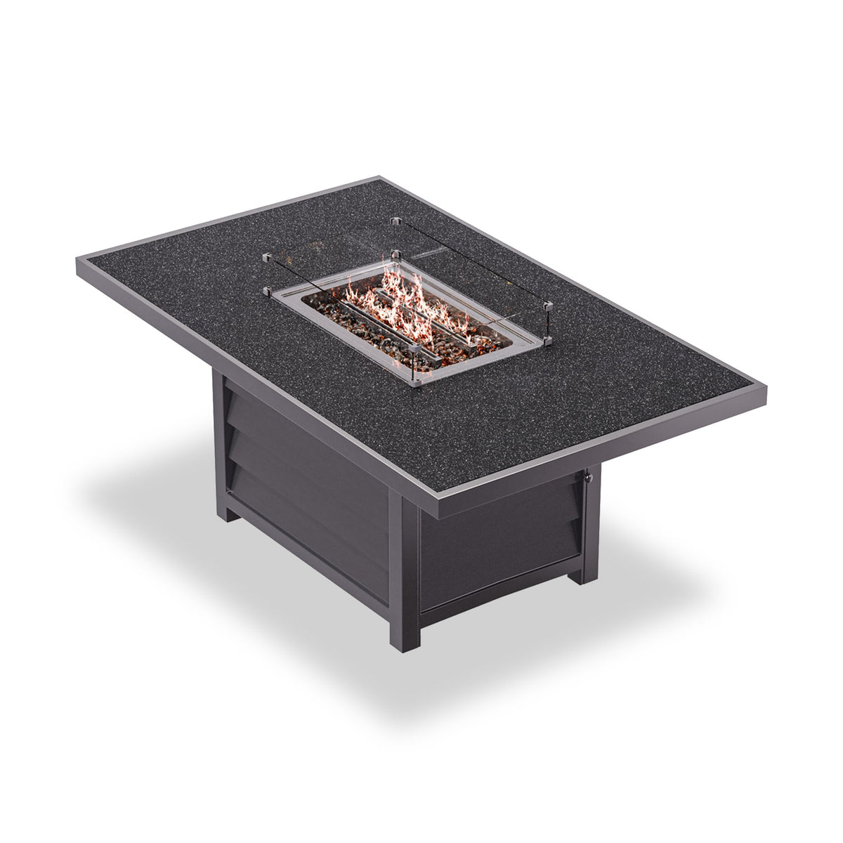 Mayfair 150cm Corner Fire Pit Table Garden Lounge Set
