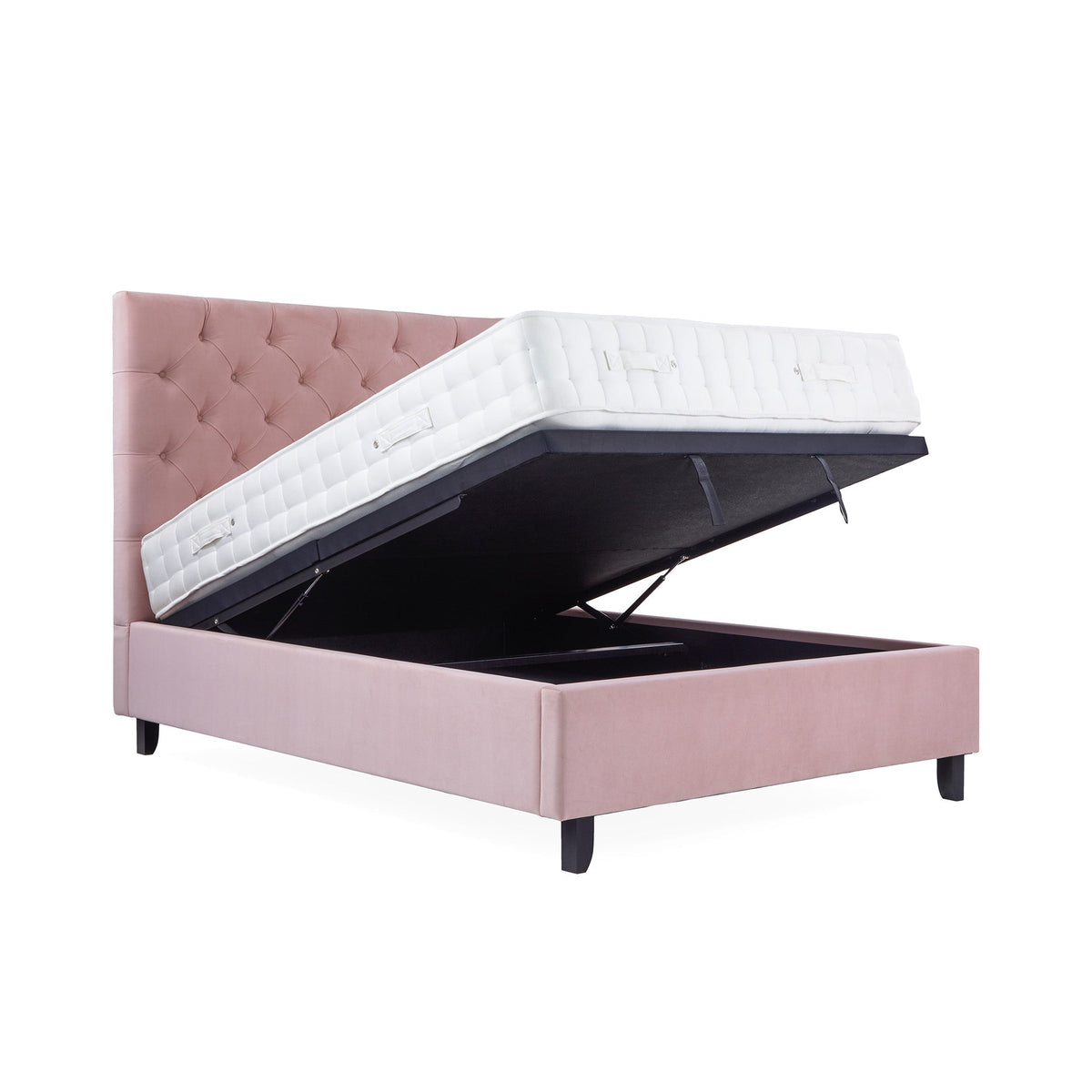 Francis Premier Velvet Ottoman Storage Bed Frame