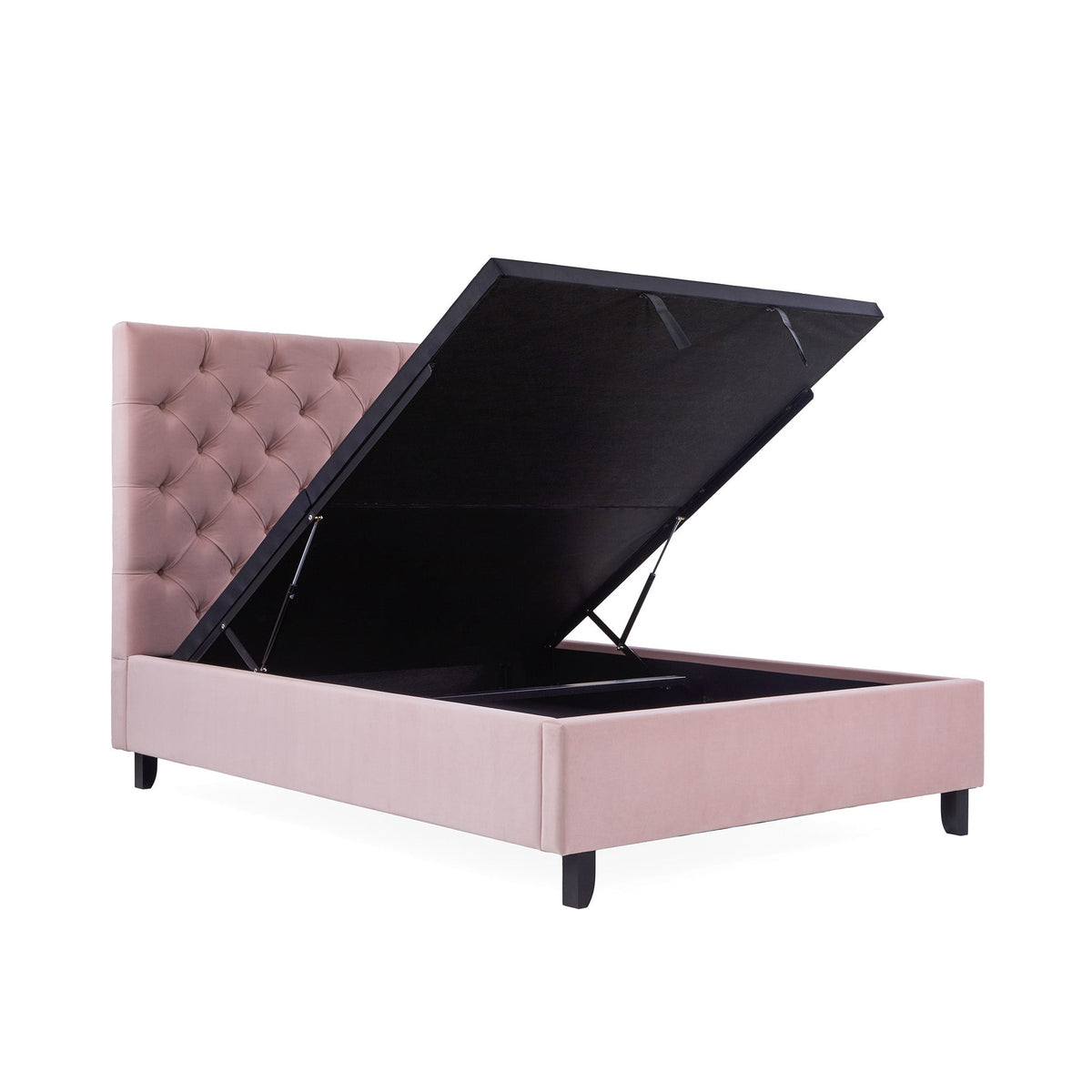 Francis Premier Velvet Ottoman Storage Bed Frame