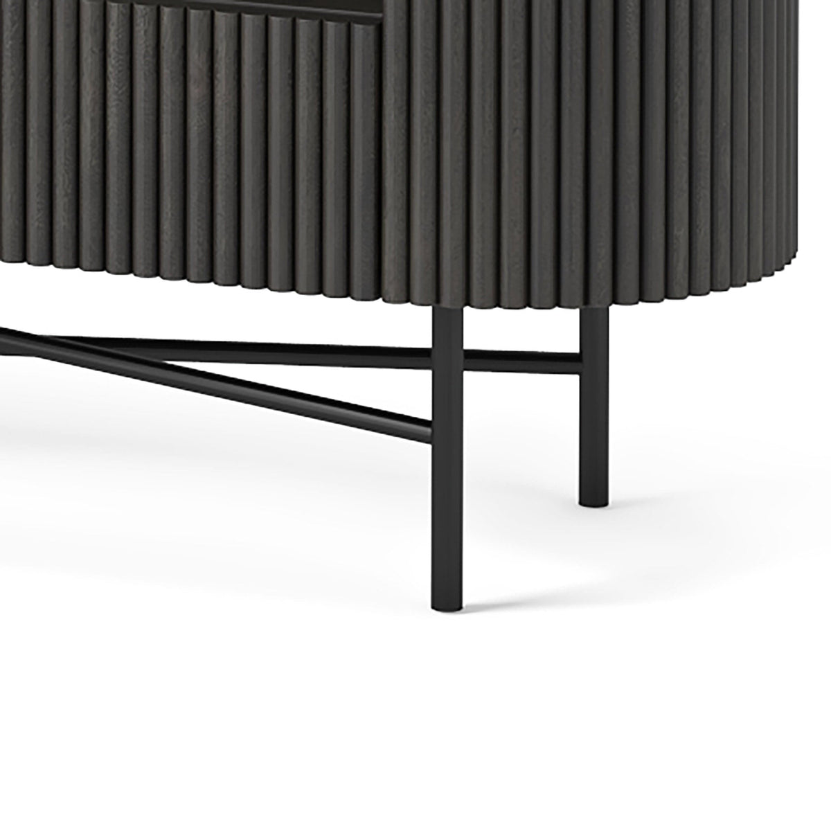 Milo Mango & Marble Fluted Wide TV Media Unit