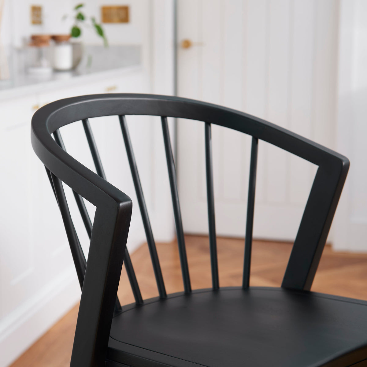 Mabel Black Oak Bar Stools - Set of 2