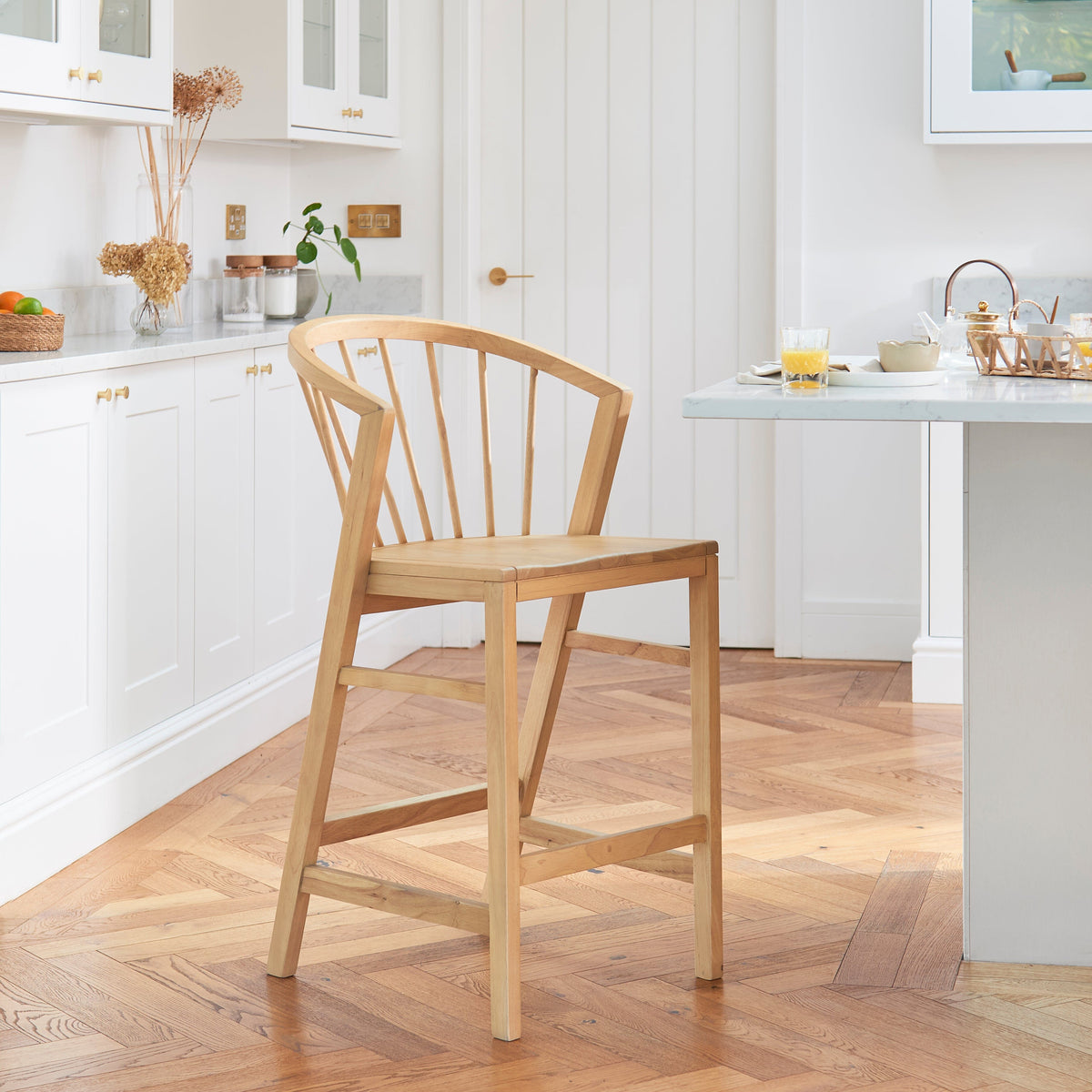 Mabel Pale Oak Bar Stools - Set of 2
