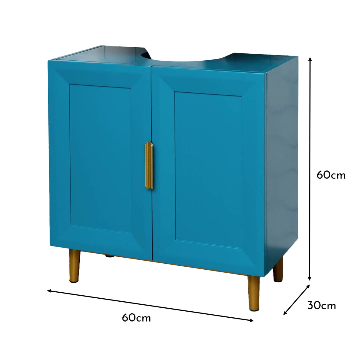 OUTLET - Nami Undersink Cabinet - Teal Blue