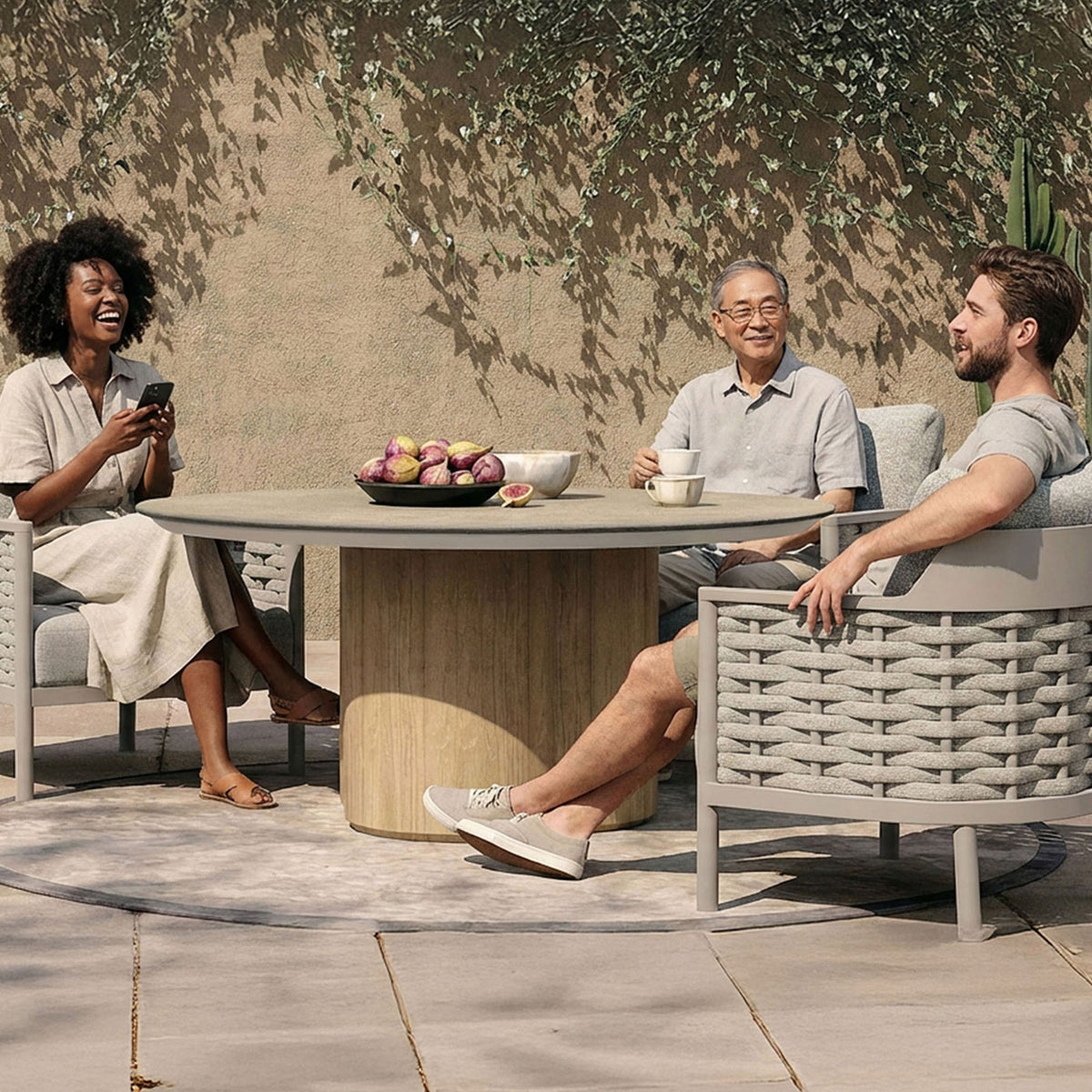 Olma 4 Seater Dining Table Set & Chairs