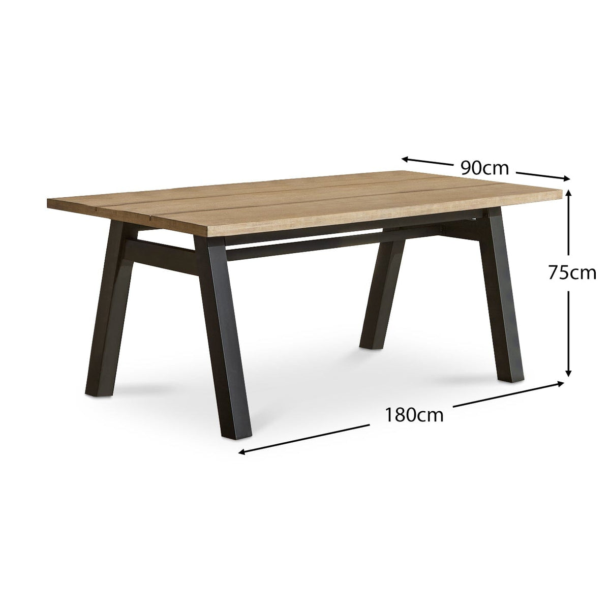 Palm Wooden Garden Table - Brushed Light Acacia