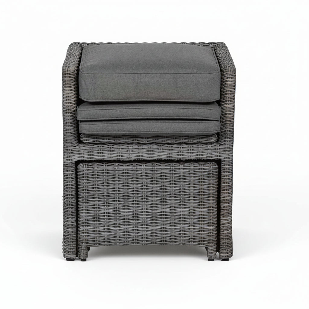 Paris 10 Seat Lux Rattan Cube Set