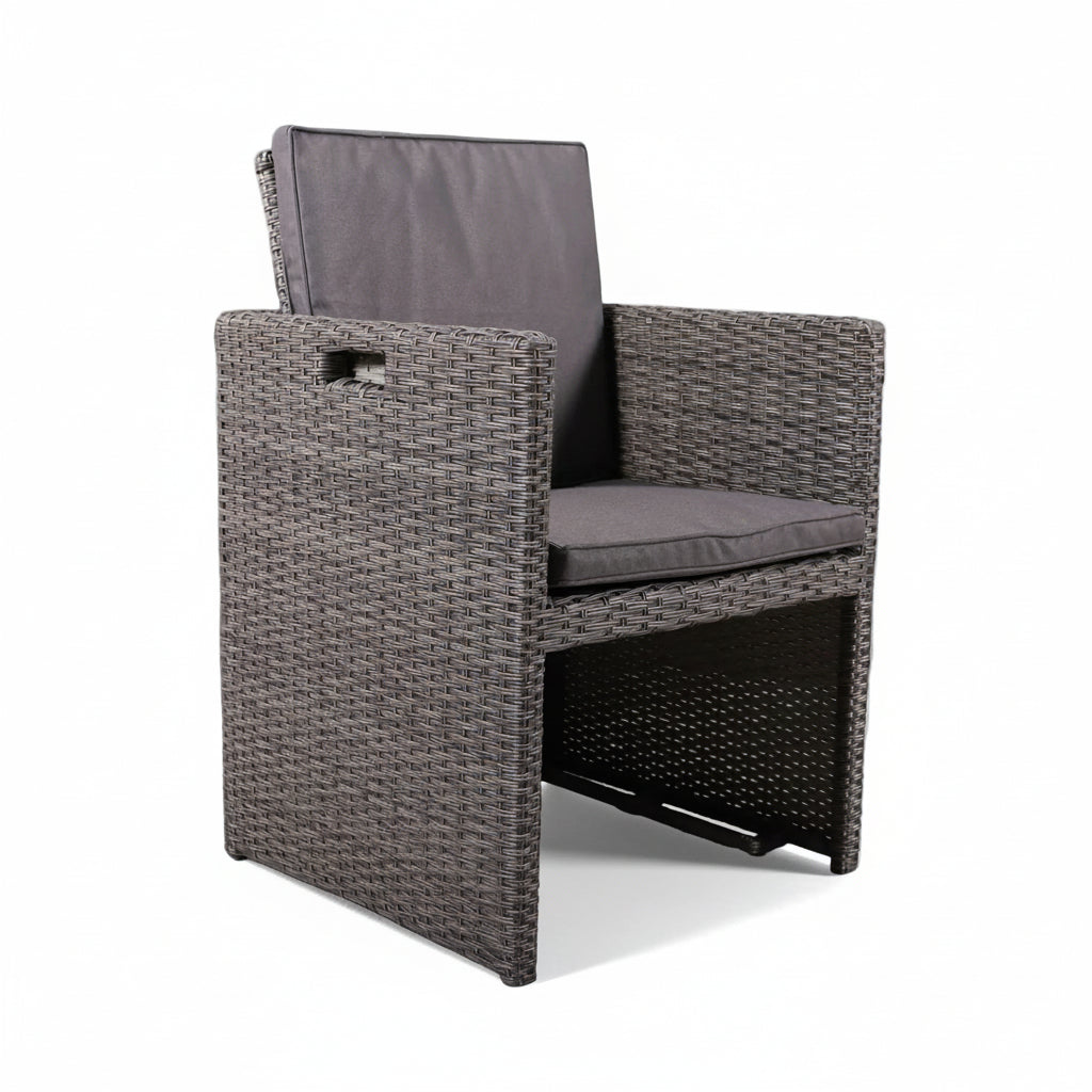 Paris 10 Seat Lux Rattan Cube Set