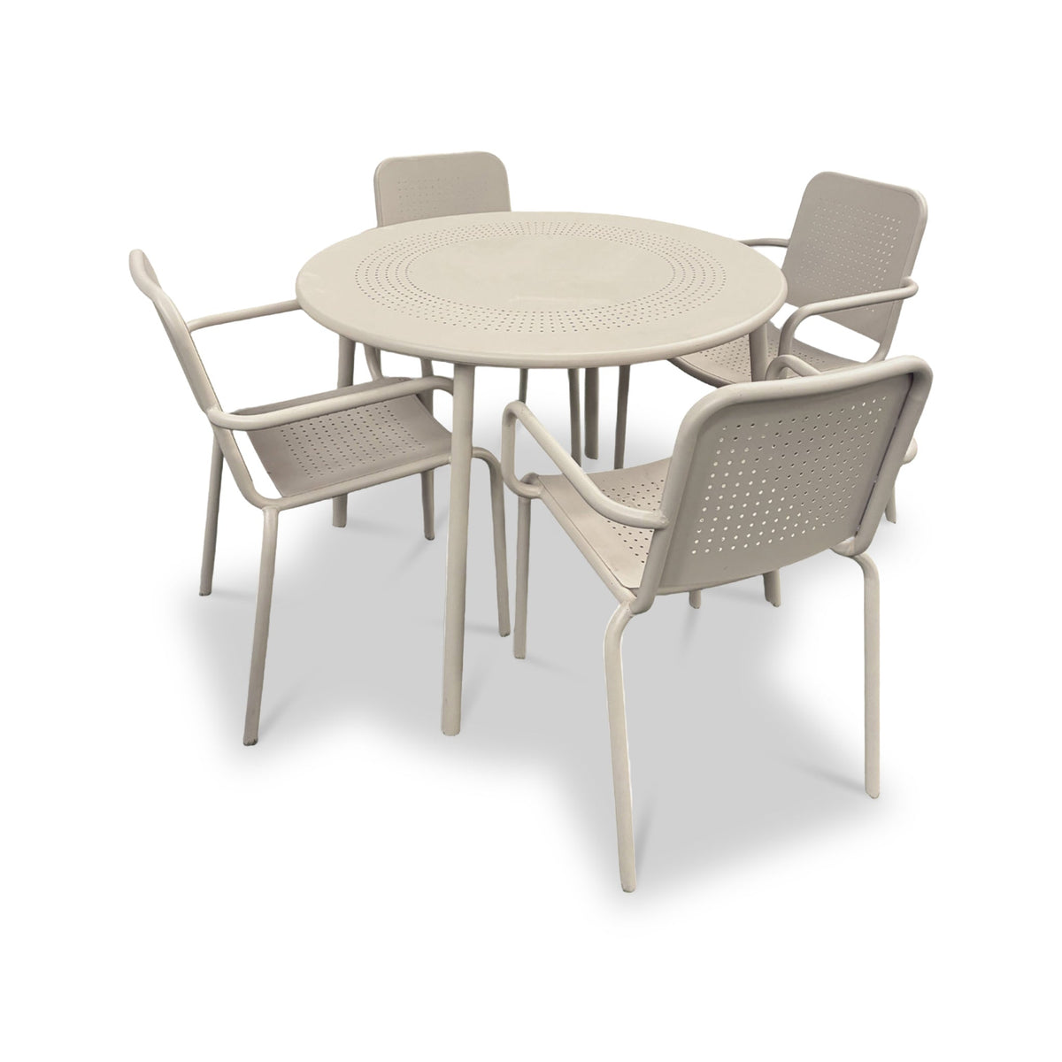 Porto 4 Seater Round Dining Set