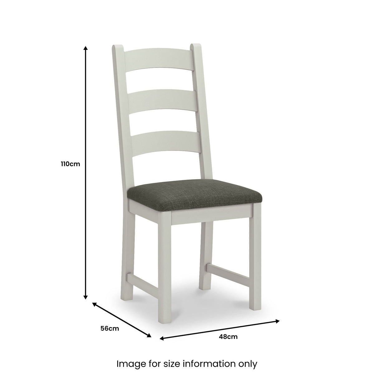 Penzance Stone Grey Ladder Back Dining Chair