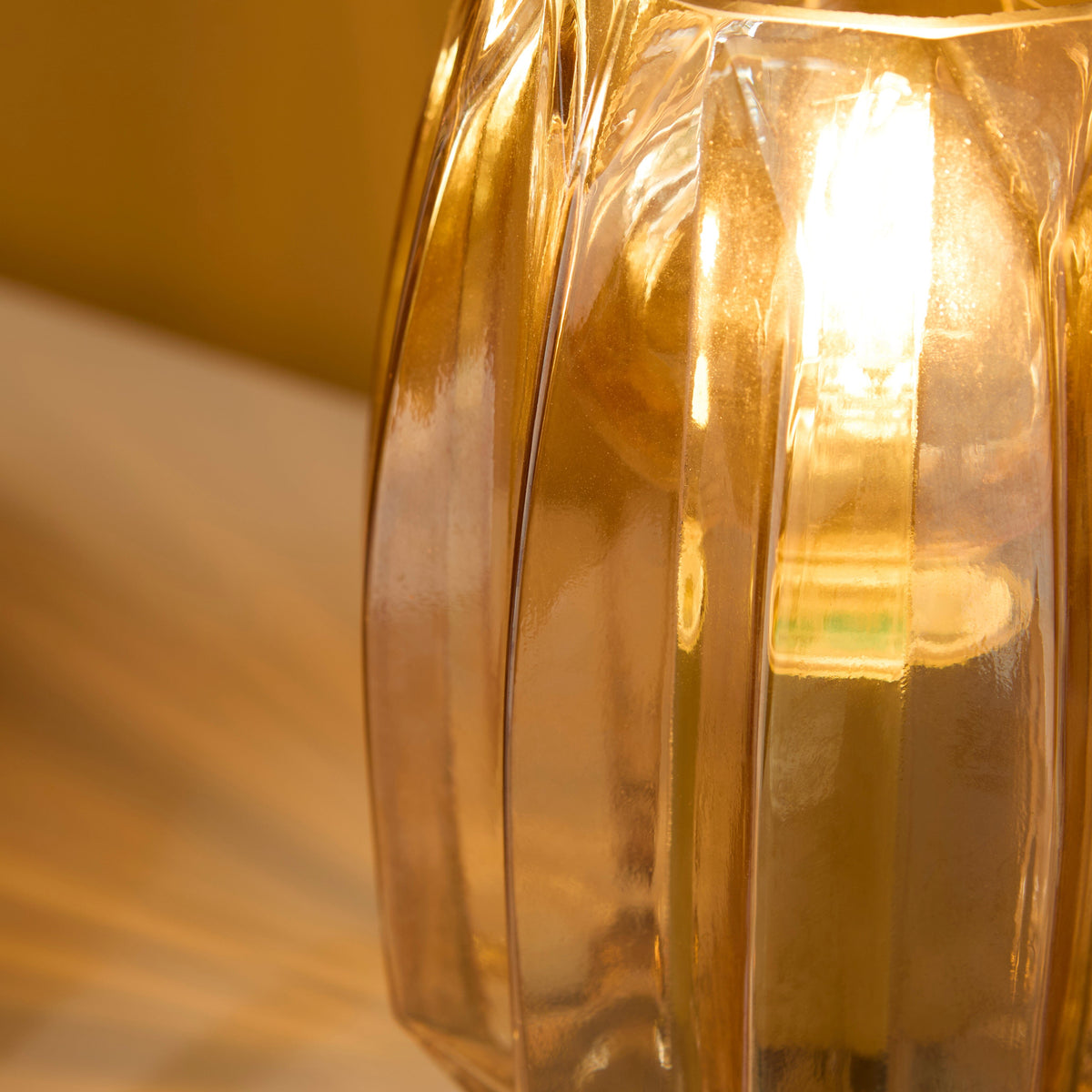 Pimlico 20cm Glass Lamp - Champagne