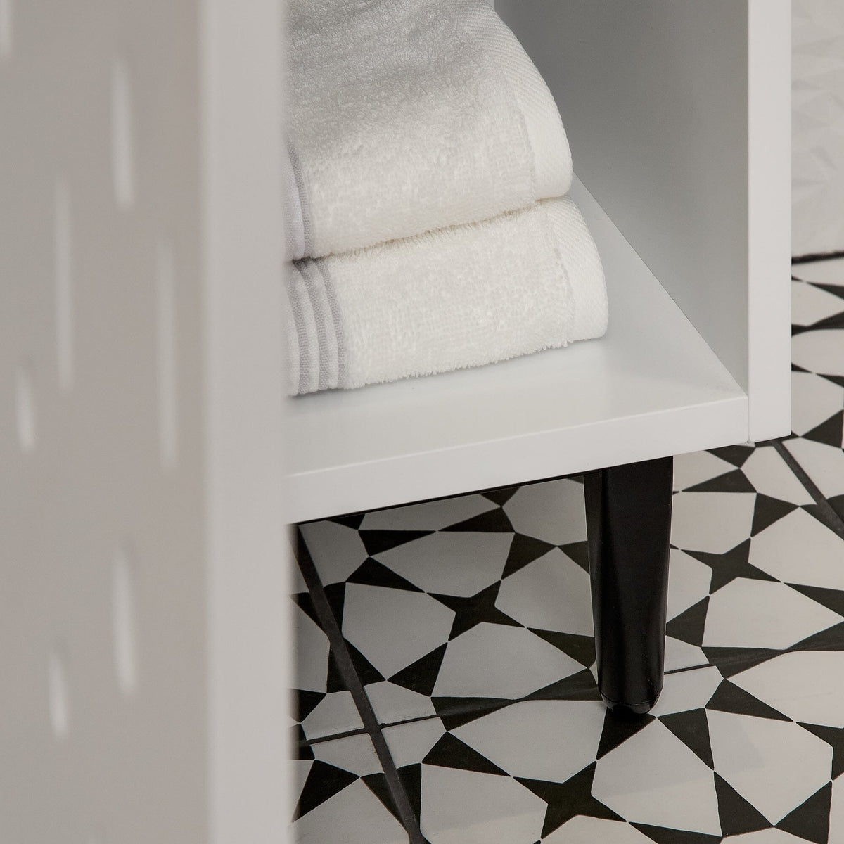 Reva 1 Door Storage Cabinet - Snow White