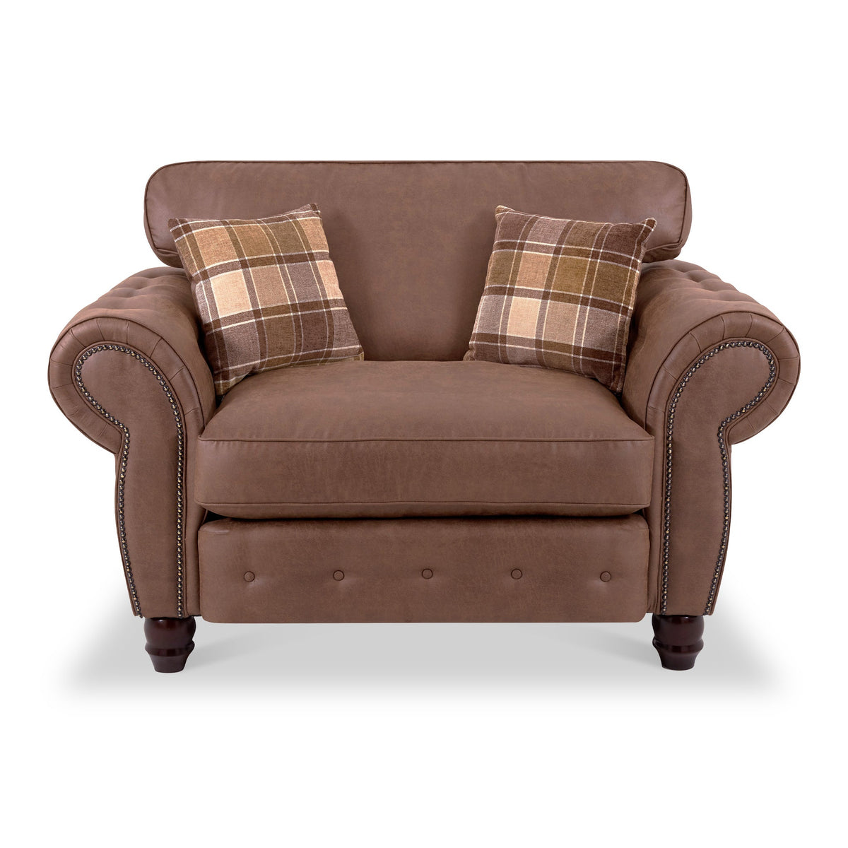 Ashford Faux Leather Snuggle Chair