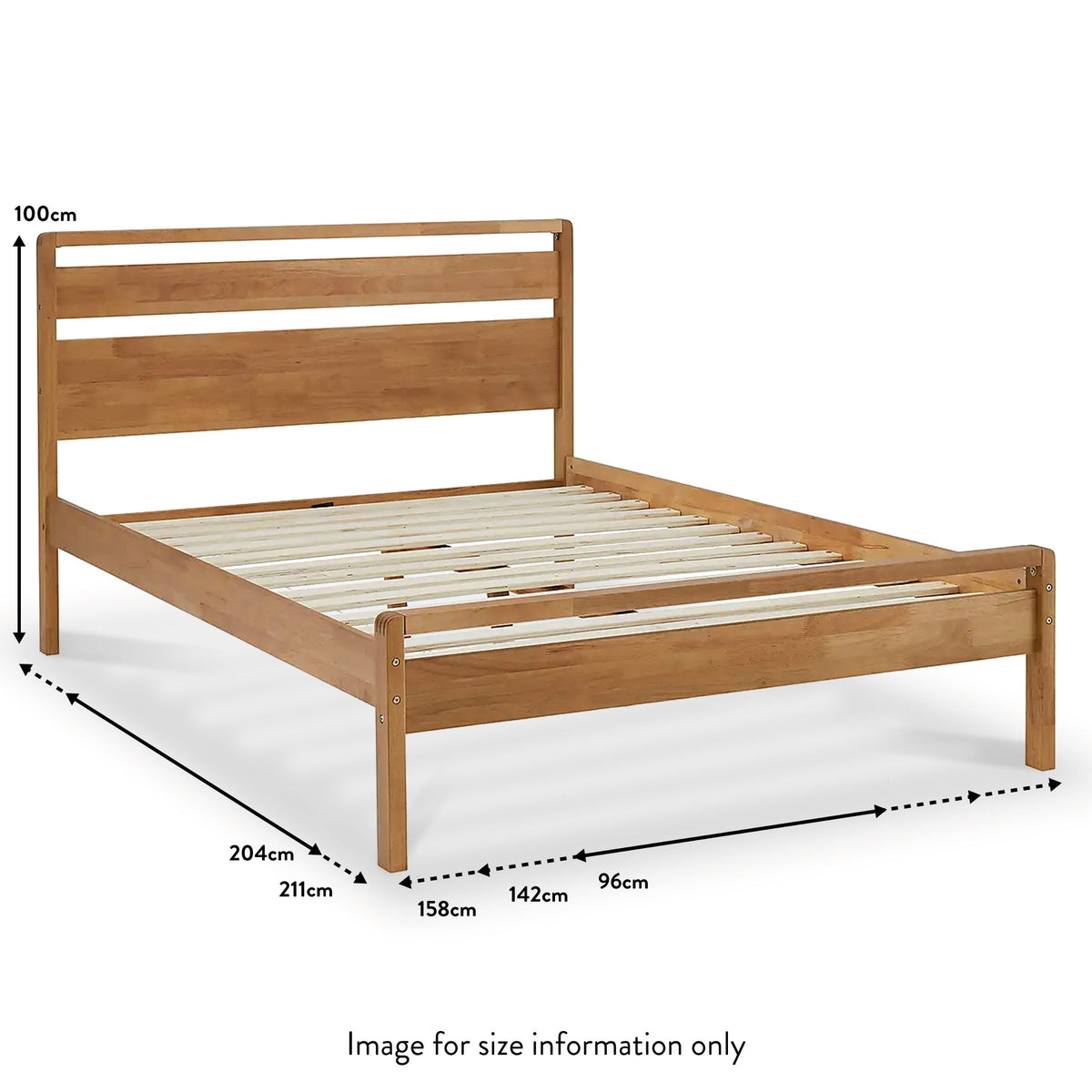 Maxi Oak Bed Frame