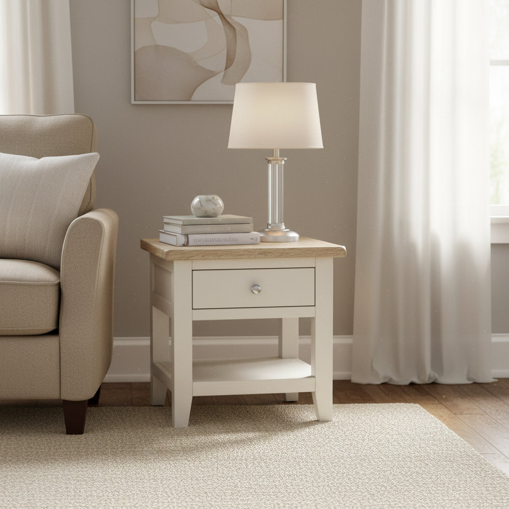 Bramley 1 Drawer Lamp Table