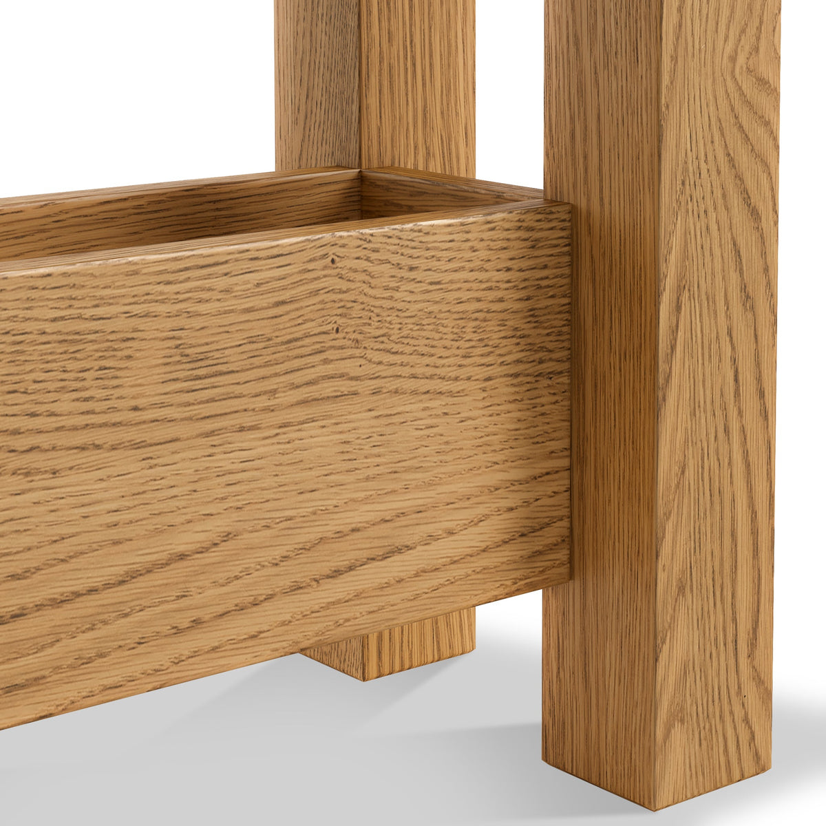 Zelah Oak Sofa Side Table