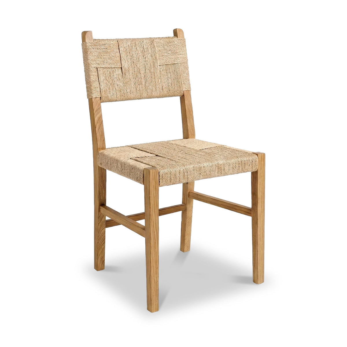Zelah Oak Woven Dining Chair