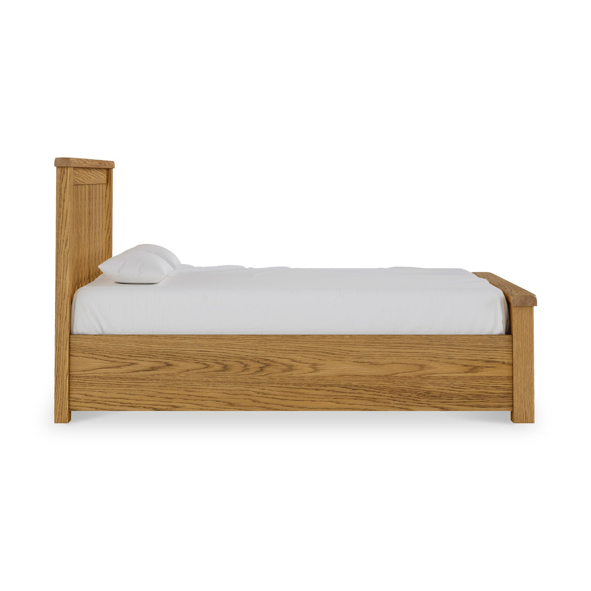 Zelah Oak Ottoman Storage Bed Frame