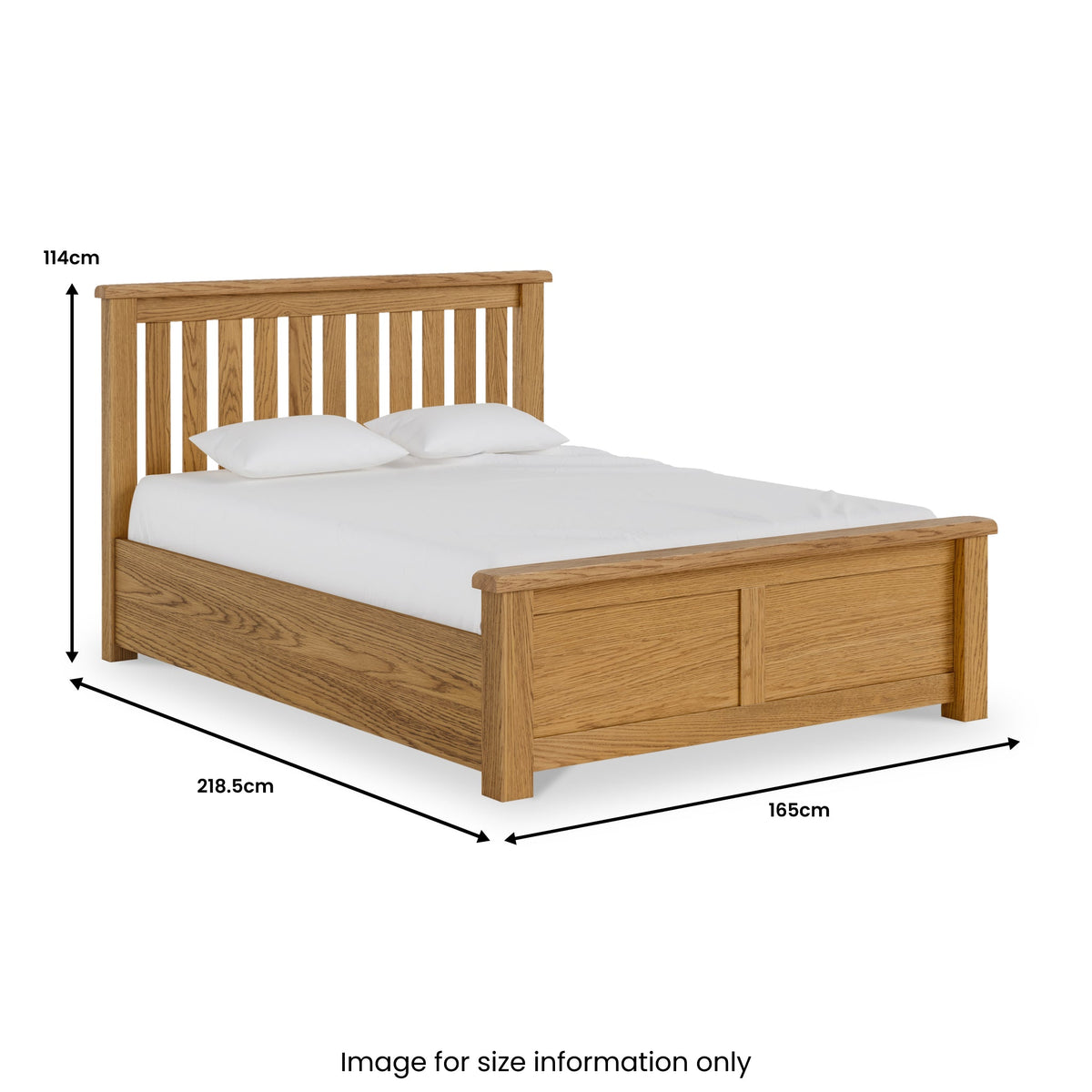 Zelah Oak Ottoman Storage Bed Frame