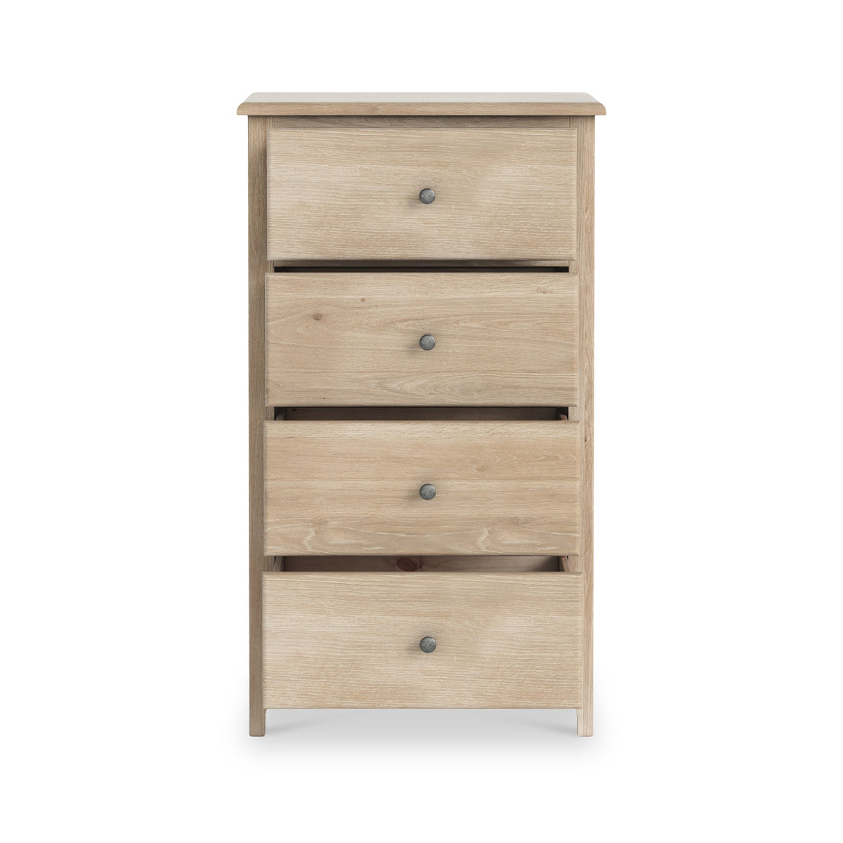 Celine Washed Oak XL 4 Drawer Tallboy Chest