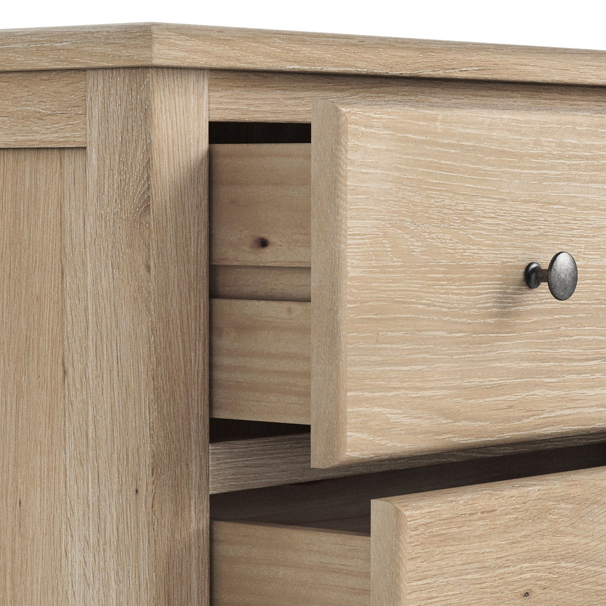Celine Washed Oak XL 8 Drawer Chest
