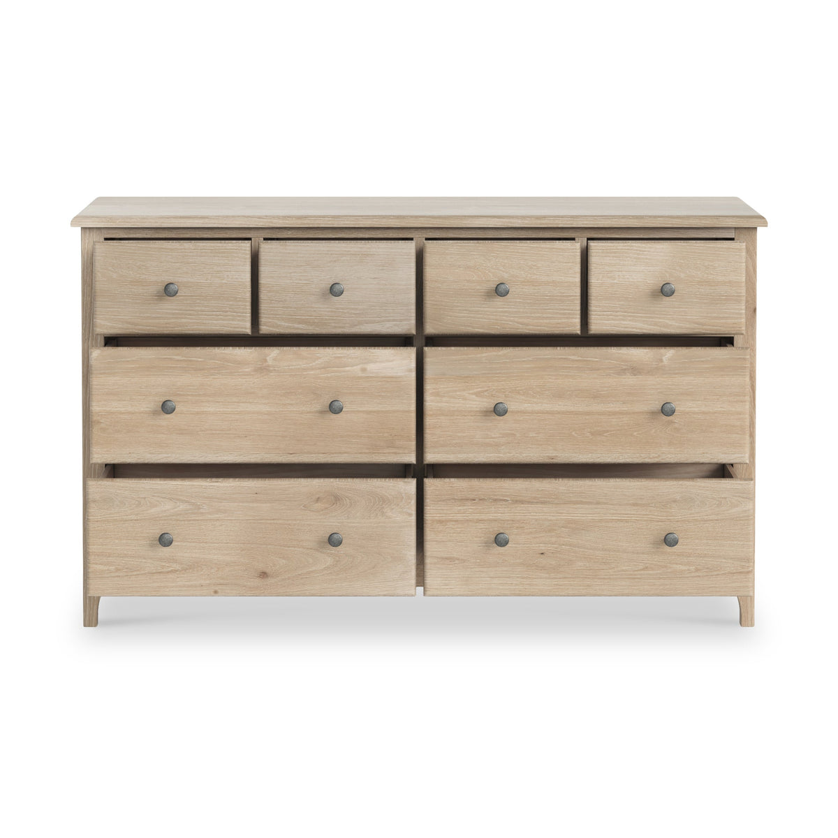 Celine Washed Oak XL 8 Drawer Chest