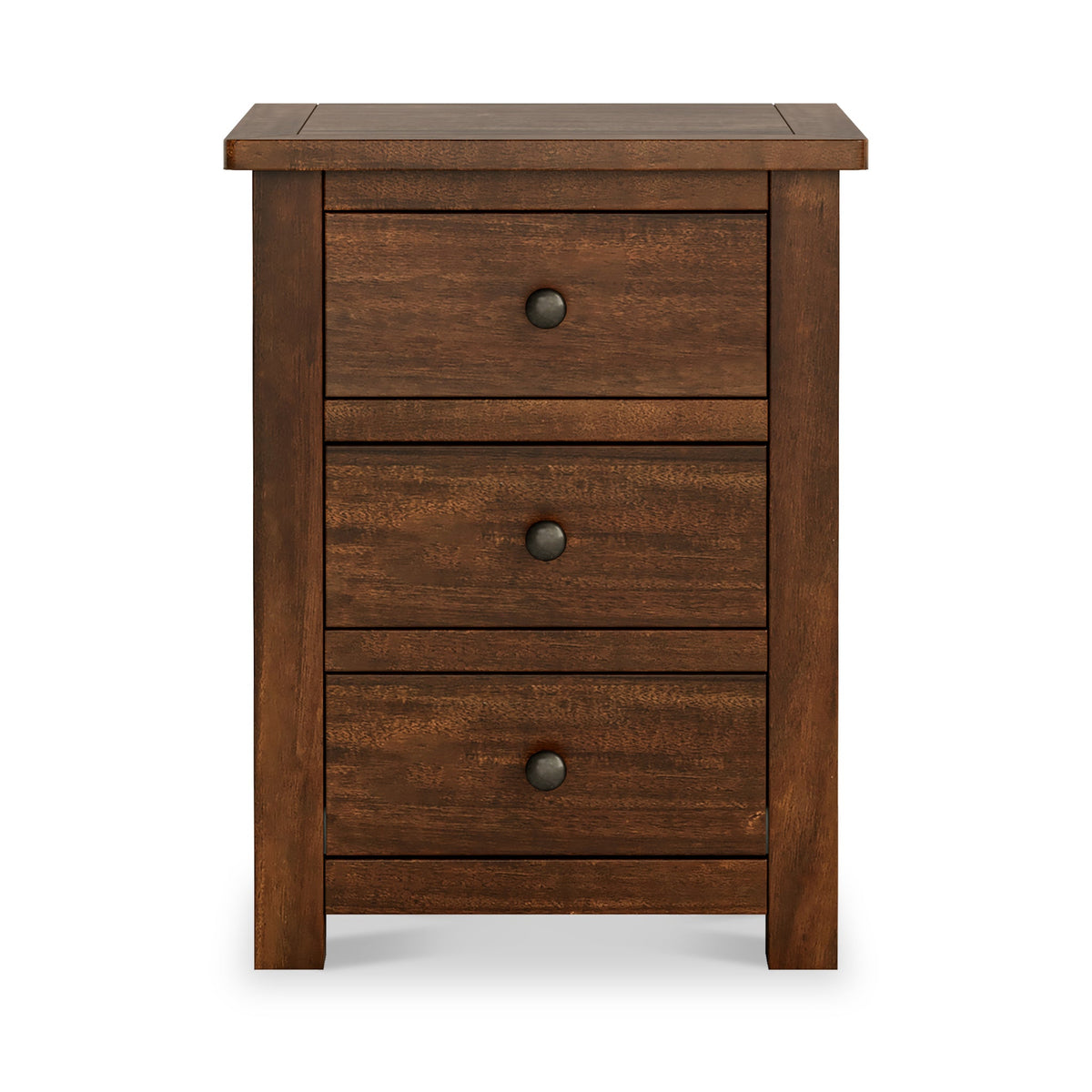 Duchy Acacia XL 3 Drawer Bedside Table