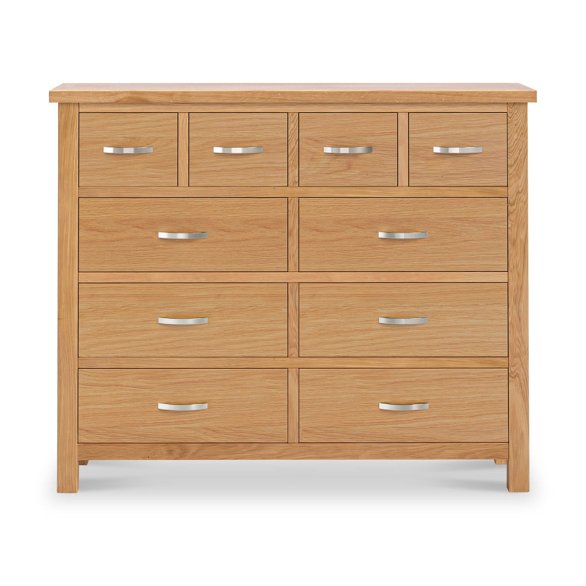 London Oak 4 Over 6 Chest Of Drawers