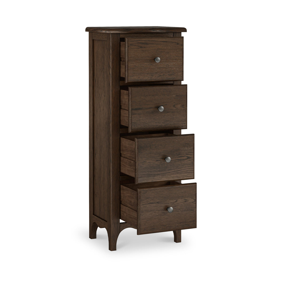 Celine Dark Oak 4 Drawer Tallboy Chest