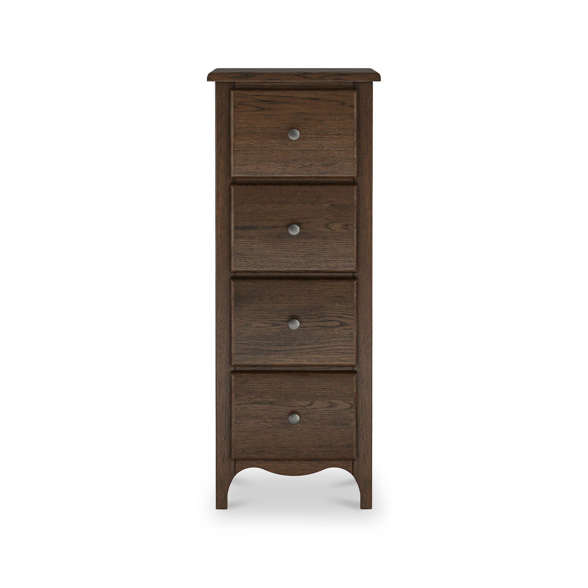 Celine Dark Oak 4 Drawer Tallboy Chest