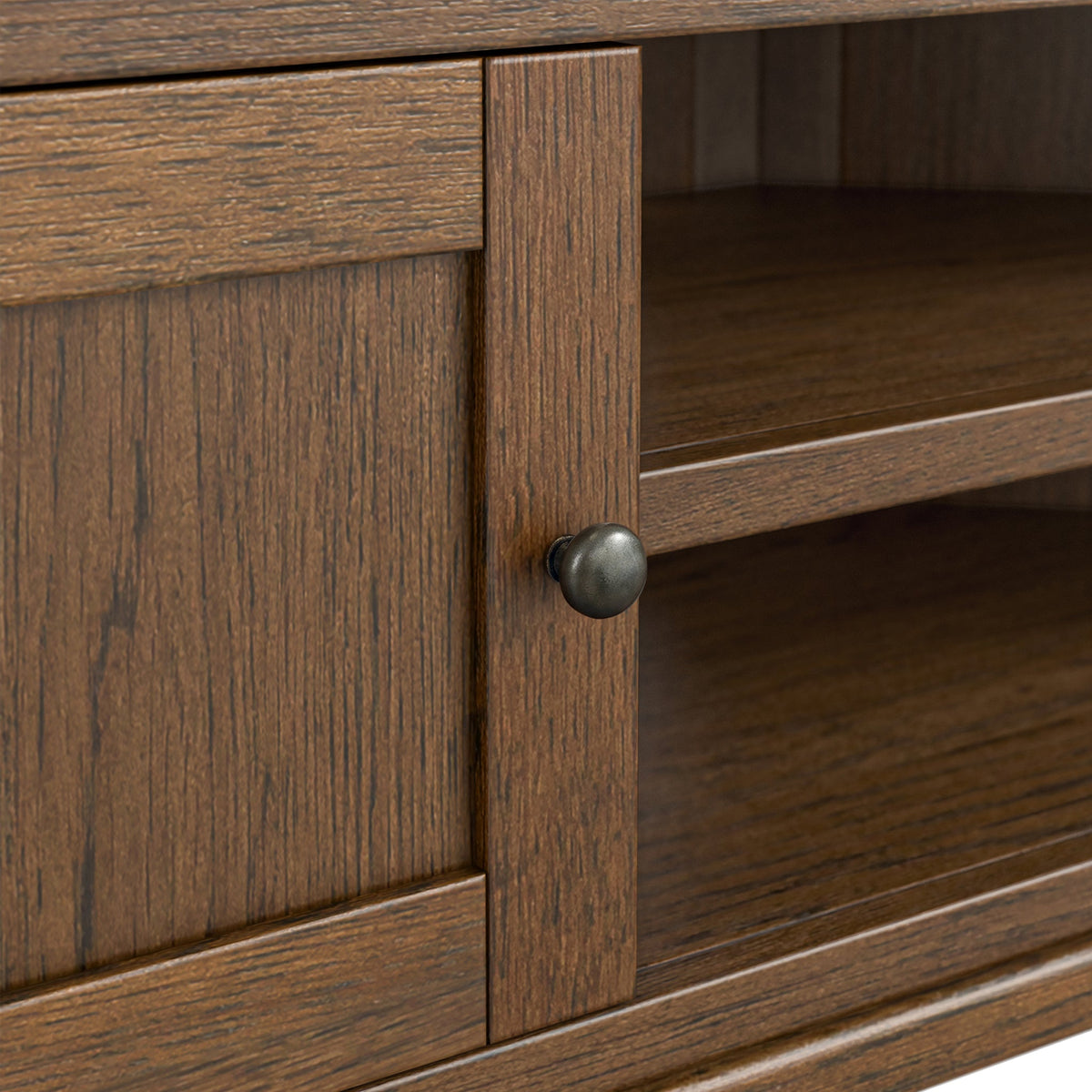 Rutland Dark Oak Corner TV Unit
