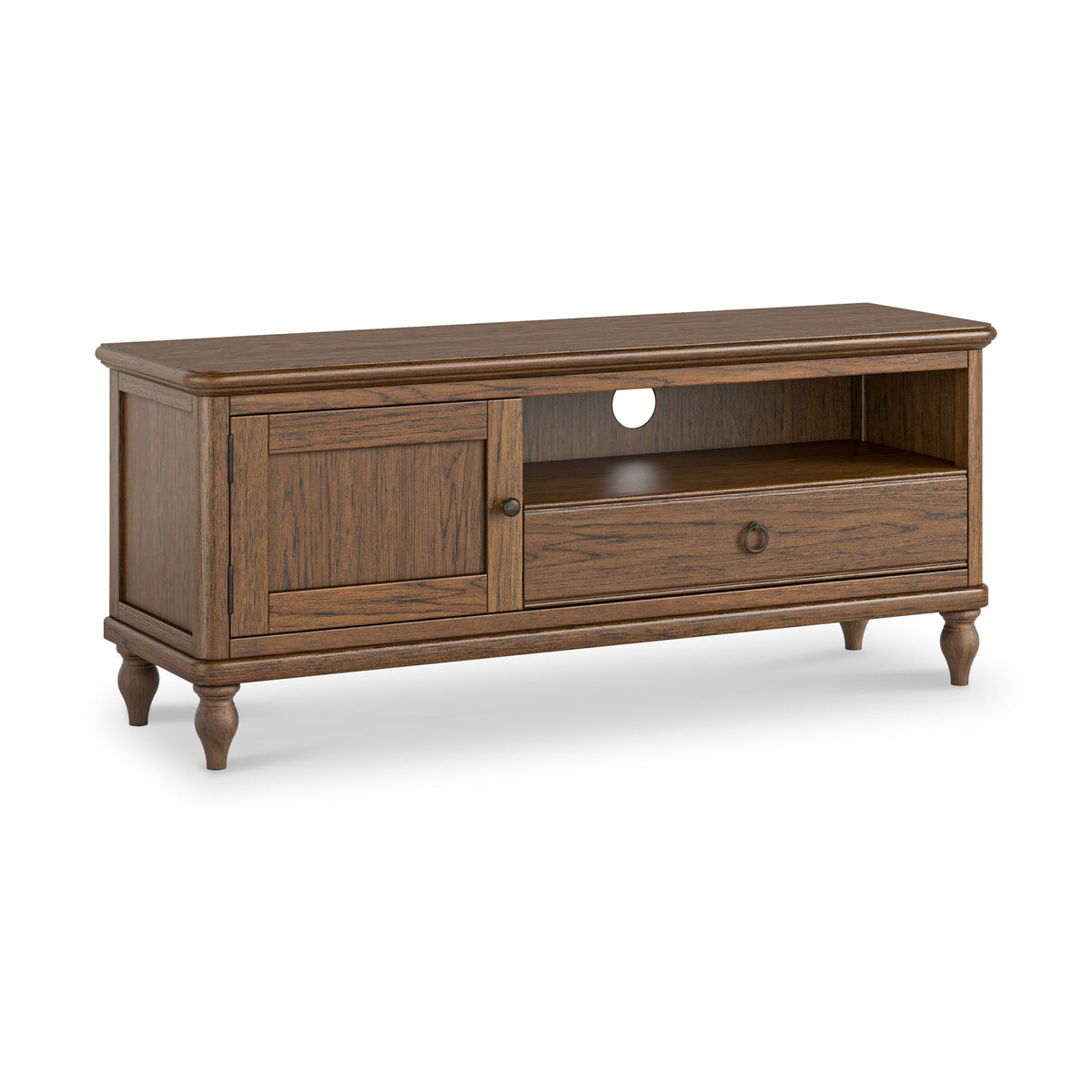 Rutland Dark Oak 120cm TV Unit