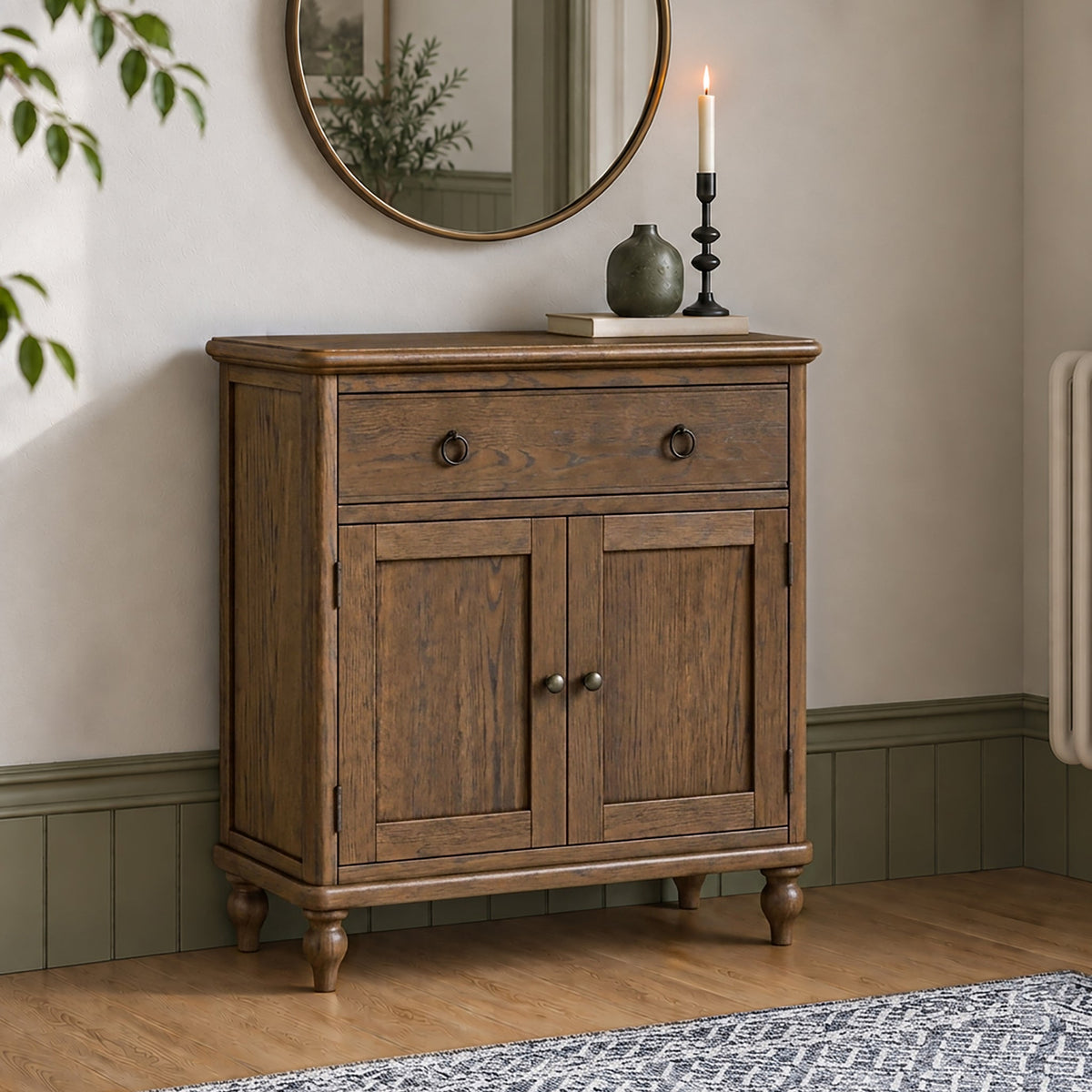 Rutland Dark Oak Mini Sideboard