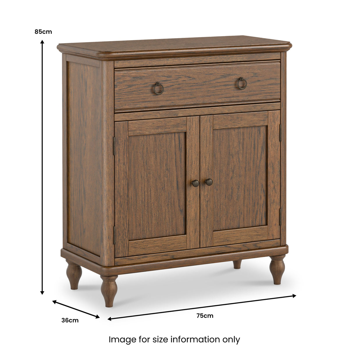 Rutland Dark Oak Mini Sideboard