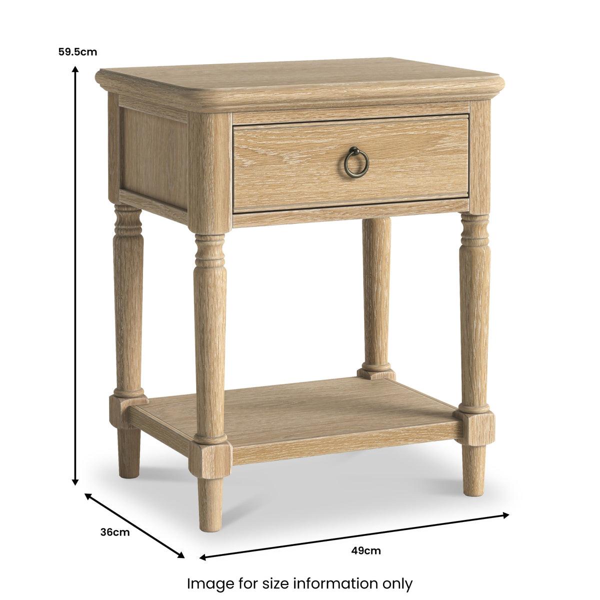 Rutland Oak Lamp Table