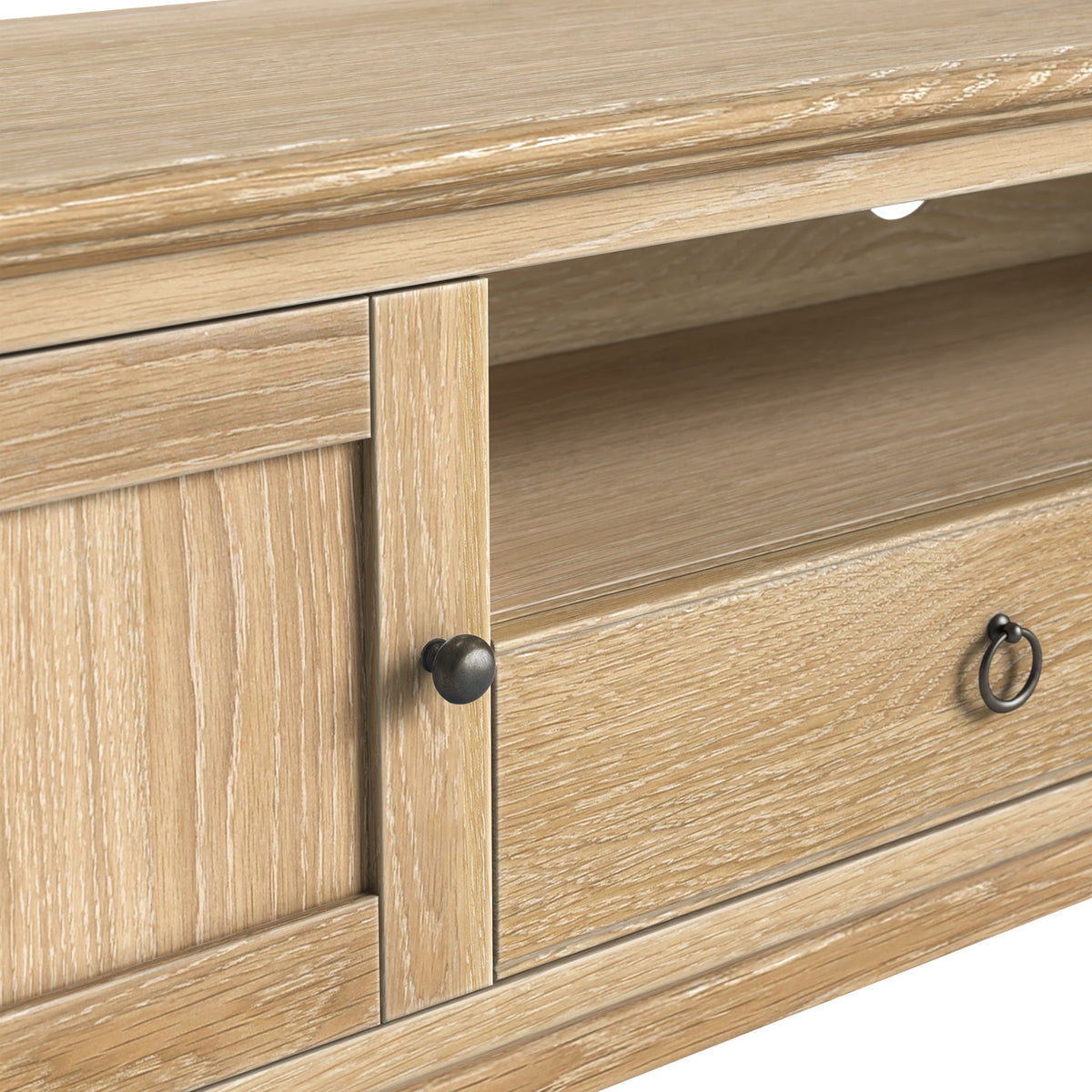 Rutland Oak 200cm Extra Wide TV Unit
