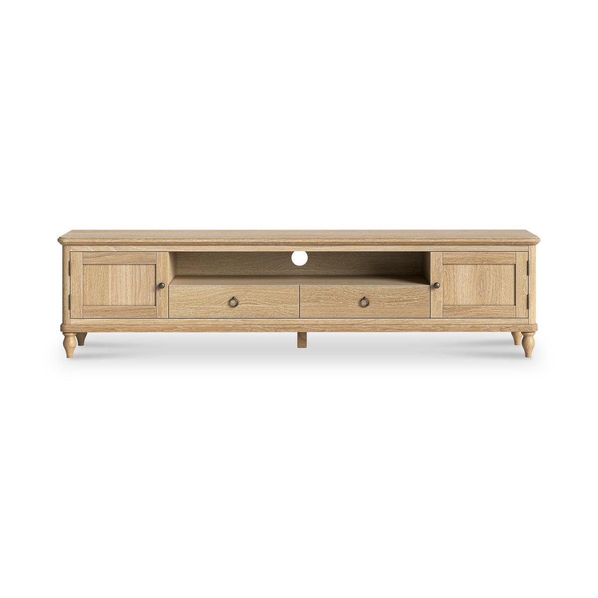 Rutland Oak 200cm Extra Wide TV Unit