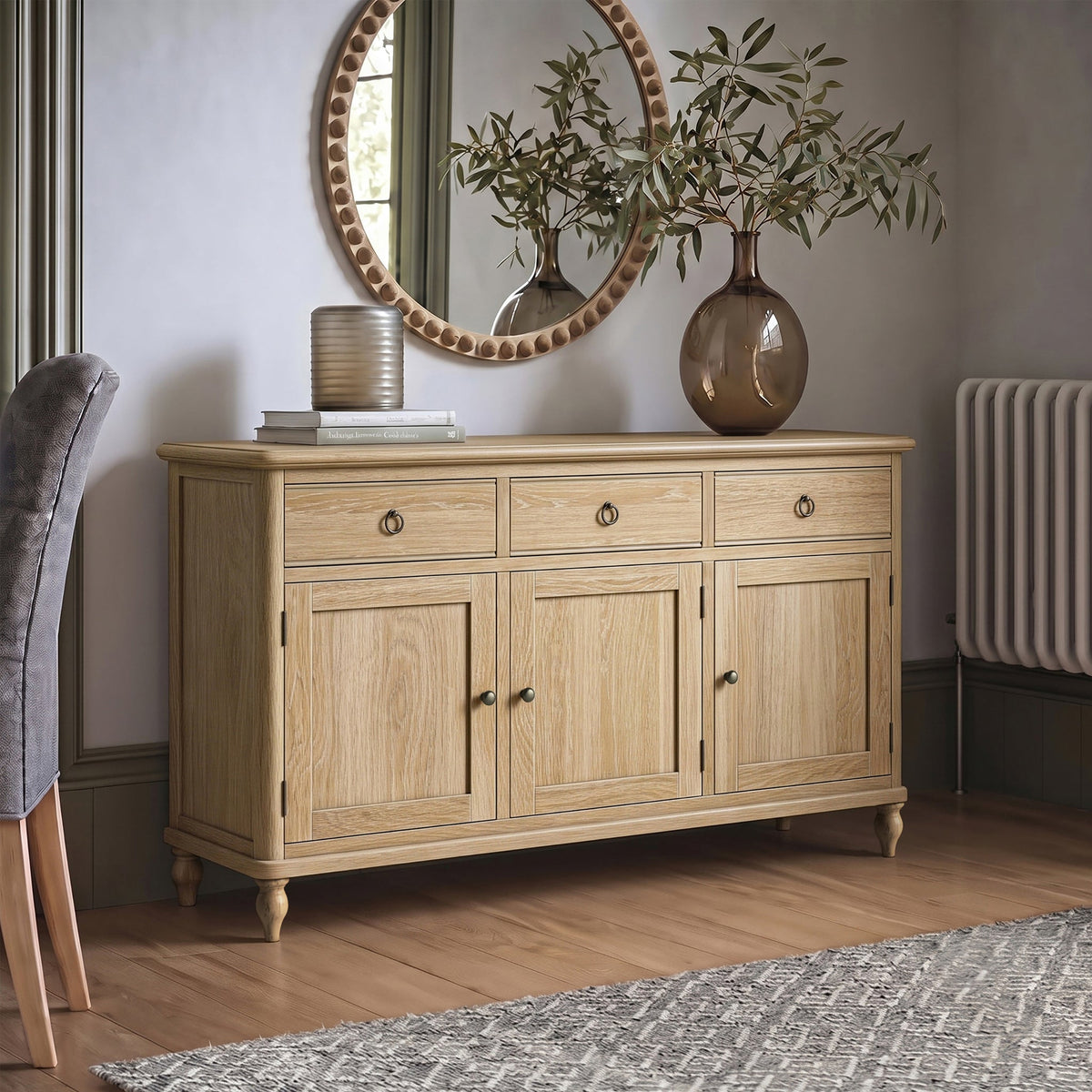 Rutland Oak Large Sideboard