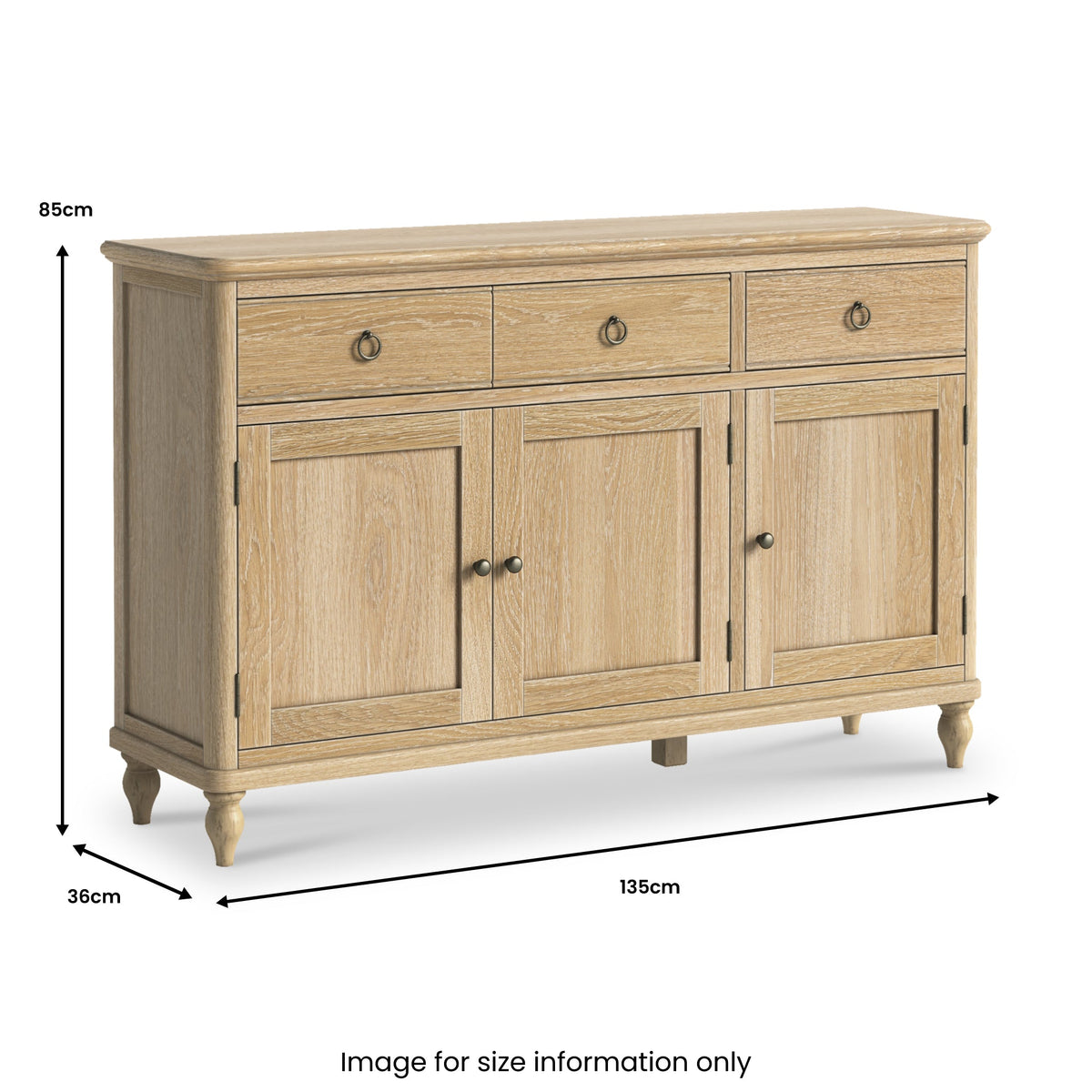 Rutland Oak Large Sideboard