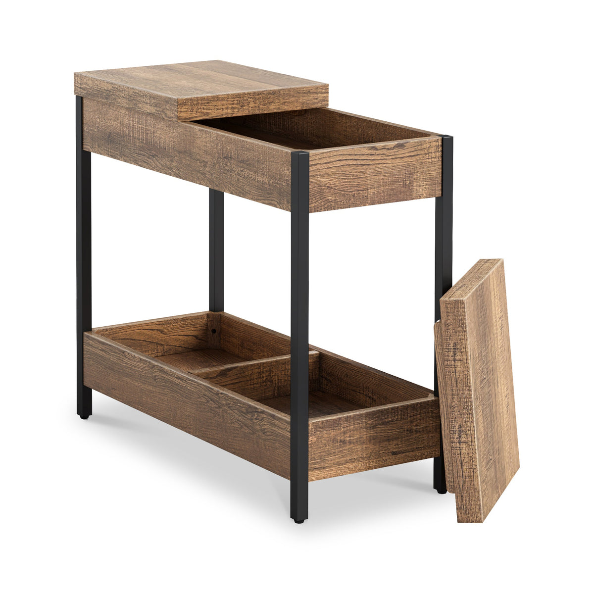 Orston Oak Sofa Side Table