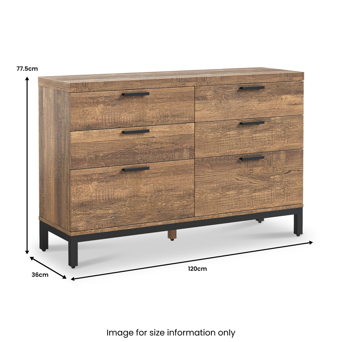 Orston Oak 6 Drawer Chest