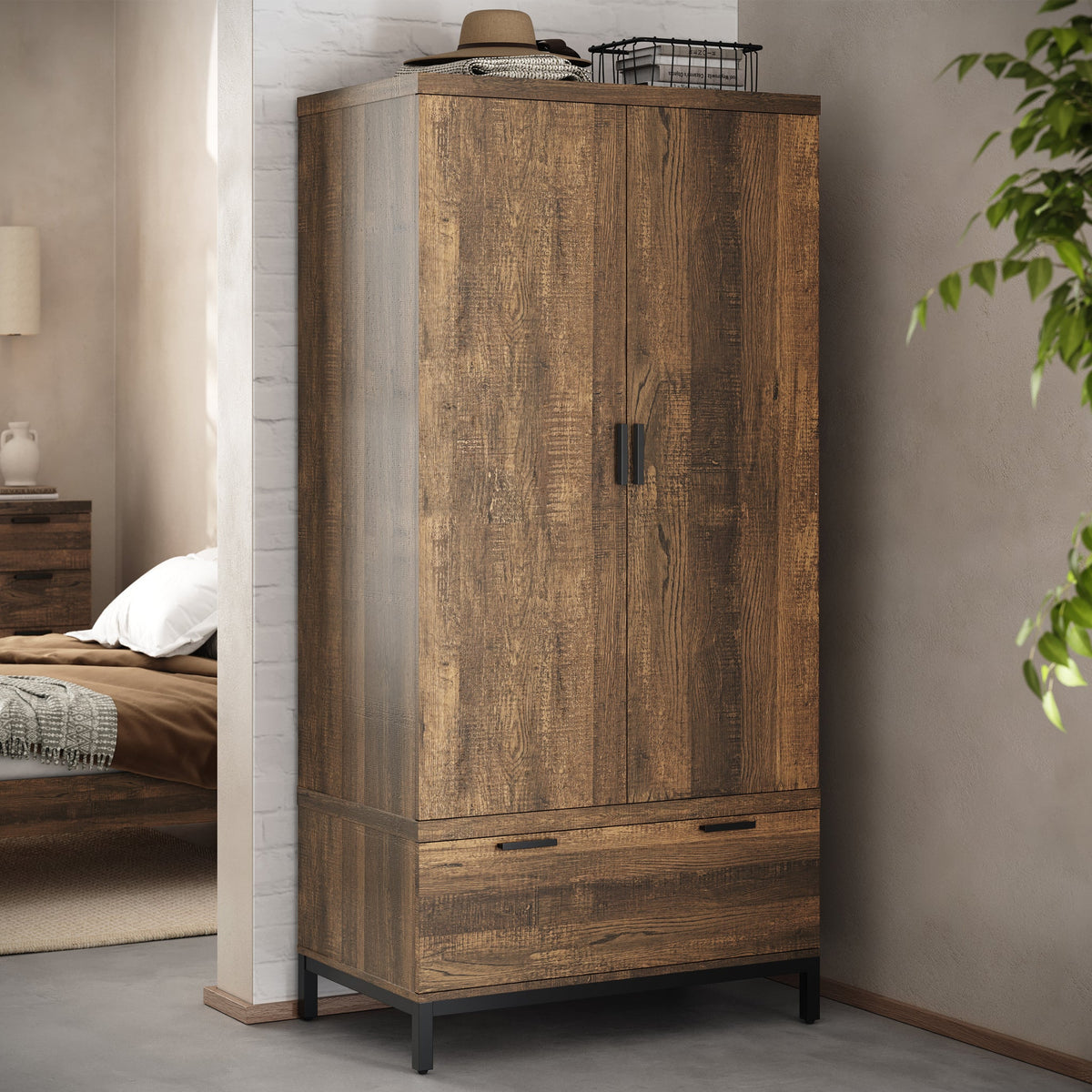 Orston Oak Double Wardrobe & Drawer