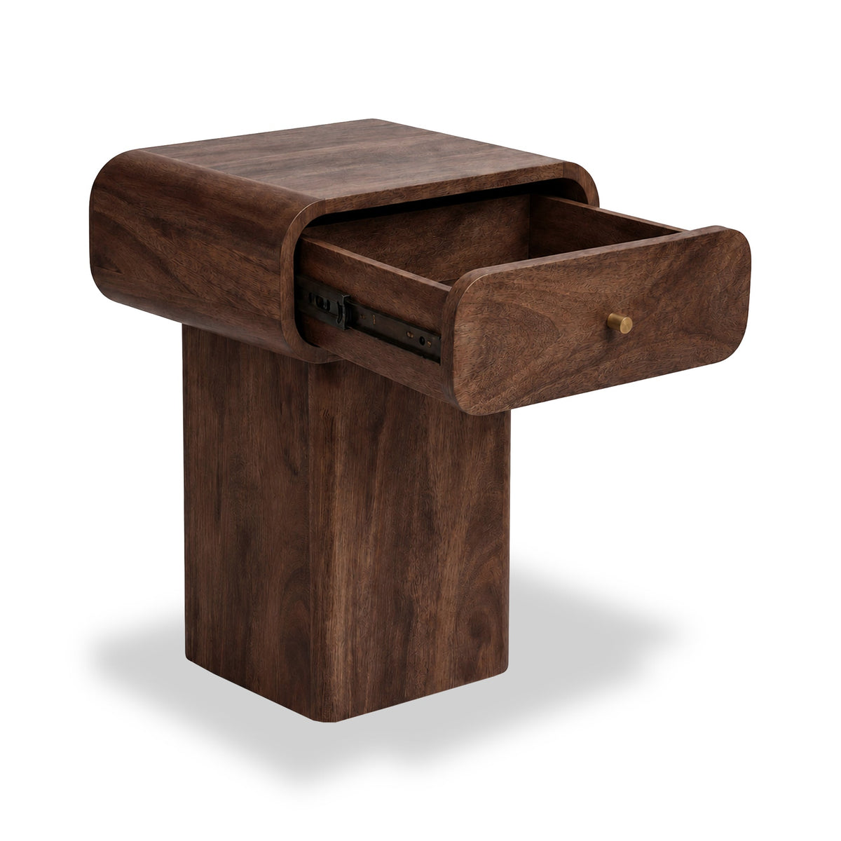 Elowen Dark Stain Mango Bedside Table
